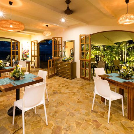 Boutique-Hotel El Castillo Restaurant 02 Blick in das Restaurant des Boutique-Hotels El Castillo