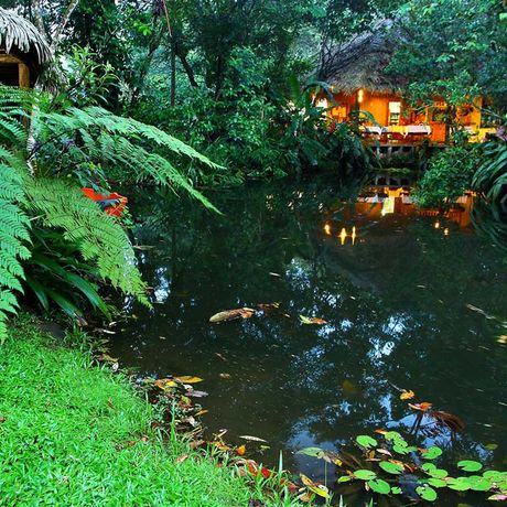 Aussenansicht des Boutique-Hotel Hacienda La Isla Lodge