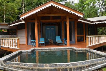 Pacuare Lodge Linda Vista Villa Blick von Außen auf die Lodge