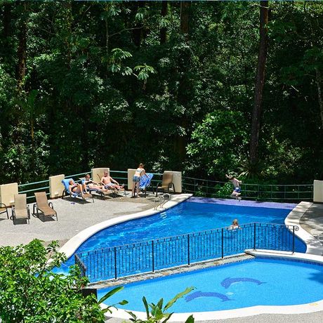 Hotel Arenal Observatory Lodge & Spa Pool 01 Blick auf den Pool des Hotel Arenal Observatory Lodge & Spa