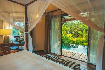 Resort Nayara Gardens Regenwaldvilla Blick vom Bett