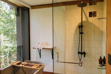 Hotel Belmar Studio Nebelwald Badewanne Dusche