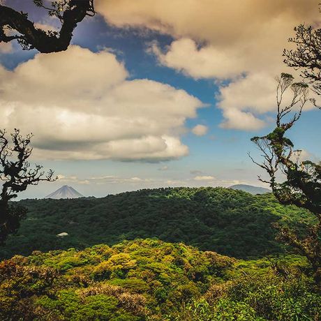Ausblick beim Seilbahn-Ausflug in La Fortuna
