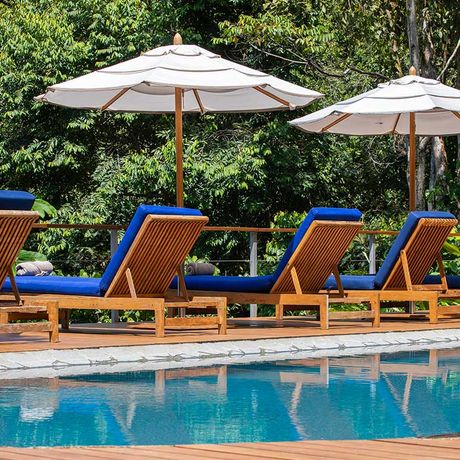 Pool der El Remanso Rainforest Wildlife Lodge 