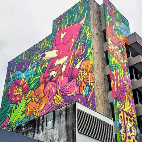 Costa Rica Städte und urbanes Leben Grafitti Costa Rica Städte und urbanes Leben Grafitti