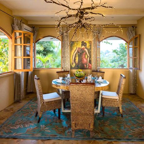 Boutique-Hotel El Castillo Restaurant 03 Blick in das Restaurant des Boutique-Hotels El Castillo
