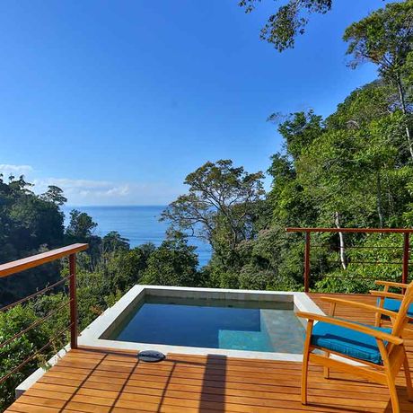 Costa-Rica-Dschungel-Lodge-Pool Von Ihrem Pool können Sie einmalige Blicke in den Dschungel erhaschen.