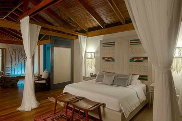 Pacuare Lodge Canopy Villa Schlafzimmer bei Nacht