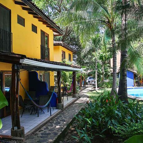Pension Villas Macondo Aussenansicht 01 Aussenansicht der Pension Villas Macondo