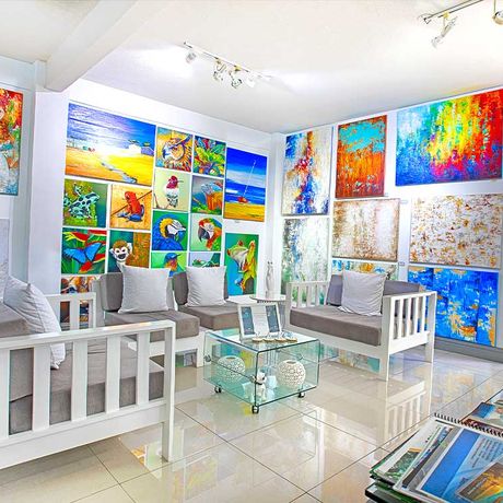Blick in die Galerie des Boutique-Hotel Plaza Yara