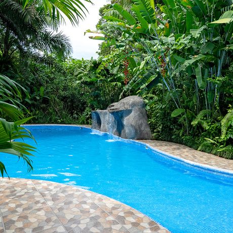 Blick auf einen Pool