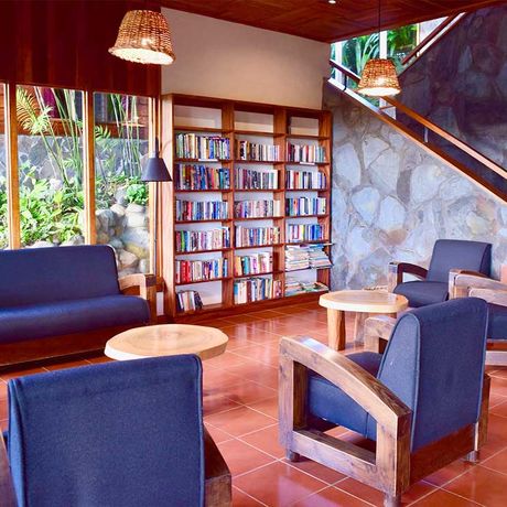 Pension Arco Iris Lodge Lobby Blick in die Lobby der Pension Arco Iris Lodge
