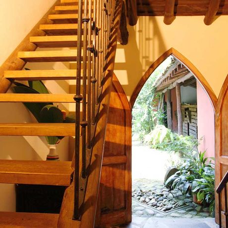 Blick auf den Eingangsbereich im Boutique-Hotel Hacienda La Isla Lodge