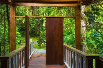 Pacuare Lodge Linda Vista Villa Eingangstür zur Villa