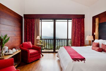 Poas Volcano Lodge Gartenzimmer Standardzimmer Hummingbird Bett