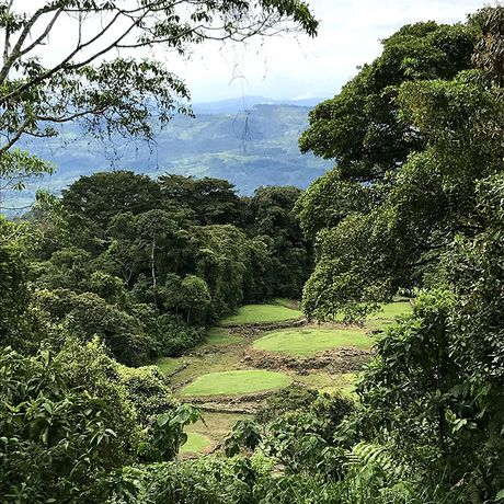 Bei dem Nationalmonument Guayabo haben Sie Aussblick auf das Umland.