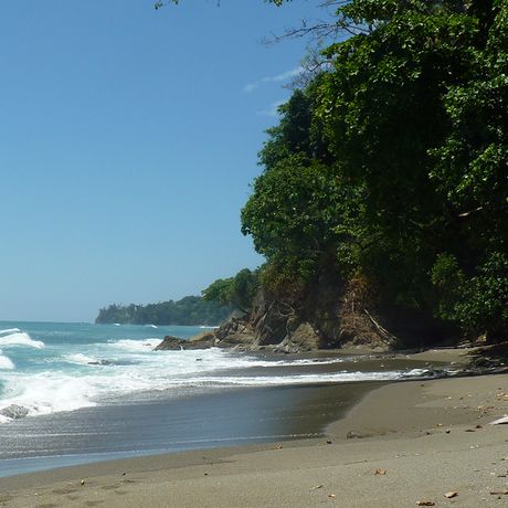 Die Strandabschnitte in Corcovado sind oftmals menschenleer und unbelassen. Mit Wellengang erwartet Sie der wilde Pazifik