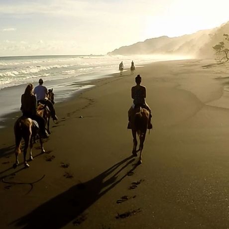 Reiten am Strand La Leona Eco Lodge 