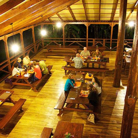 Bungalow Anita Rainforest Lodge Restaurant 02 Blick in das Restaurant der Bungalow Anita Rainforest Lodge