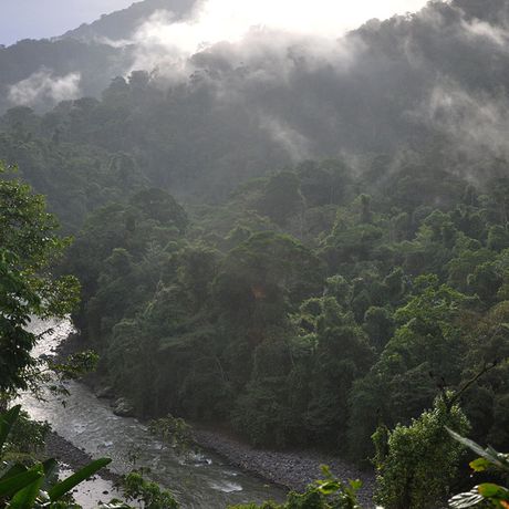 Costa Rica Flüße und Seen Blick auf den Río Pacuare