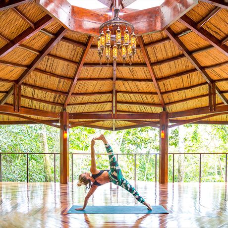Resort Nayara Gardens Yoga Pavillion Blick in den Yoga Pavillion