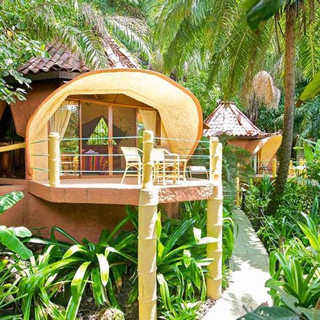 Costa-Rica-Dschungel-Lodge-Design Dschungel-Lodges weisen oftmals ein individuelles Design auf.
