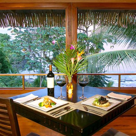 Dschungel-Lodge Copa de Arbol Restaurant 02 Ausblick aus dem Restaurant der Dschungel-Lodge Copa de Arbol