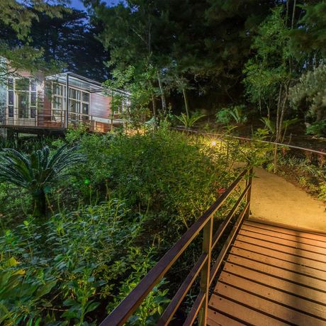 Hotel los Pinos Weg Blick auf einen Weg