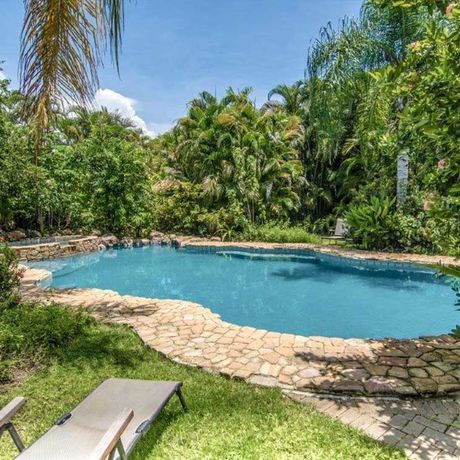 Ferienhaus Villas Kalimba Pool Blick auf das Pool des Ferienhauses Villas Kalimba