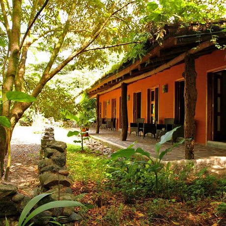 Aussenansicht des Superiorzimmers des Boutique-Hotel Hacienda La Isla Lodge
