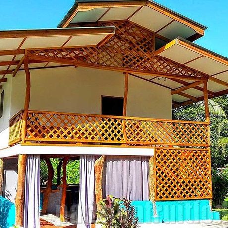 Terrasse des Ferienhaus der Passion Fruit Lodge
