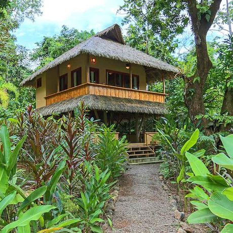 Costa-Rica-Dschungel-Lodge-Unterkunft Die Unterkünfte liegen inmitten tropischer Natur
