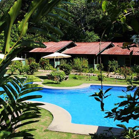Dschungel-Lodge Hacienda Barú Pool Blick auf den Pool der Dschungel-Lodge Hacienda Barú