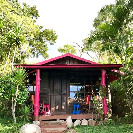 Bungalows El Sol Honey Sun Cabin 01 Aussenansicht der Honey Sun Cabin der Bungalows El Sol