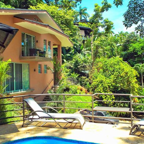 Aussenansicht des Großen Dschungelapartments im Ferienhaus Tulemar Resort