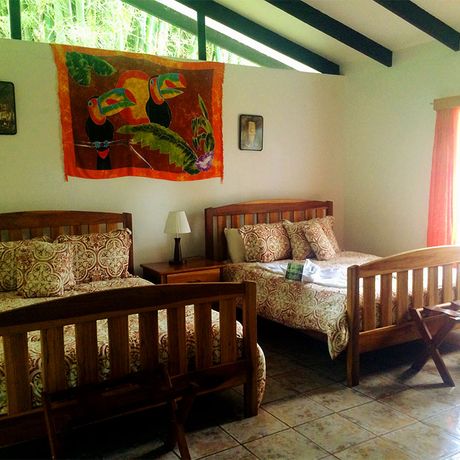 Dschungellodge Rancho Naturalista Bungalow 01 Innenraum des Bungalow in der Dschungellodge Rancho Naturalista