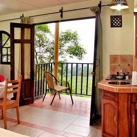 Hotel Guayabo Lodge Mountain Suite 03 Balkon in der Mountain Suite der Guayabo Lodge