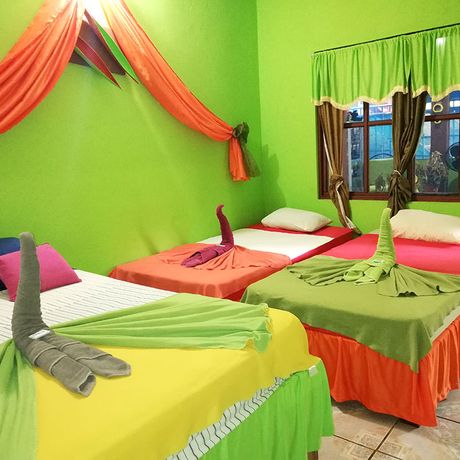 Standardzimmer der Pension Tortuguero Natural