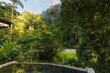Pacuare Lodge Linda Vista Villa Blick ins Tal vom Pool
