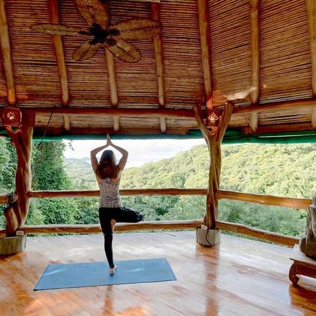 Hotel Tierra Magnifica Yogaplattform Entspannung auf der Yogaplattform des Hotel Tierra Magnifica