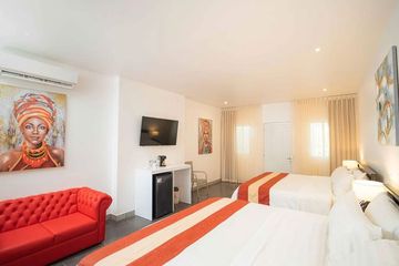 Strandunterkunft Shana Suite privater Pool Schlafbereich