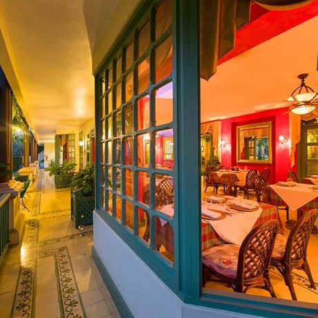 Hotel Casa Turire Restaurant Blick in das Restaurant des Hotels Casa Turire