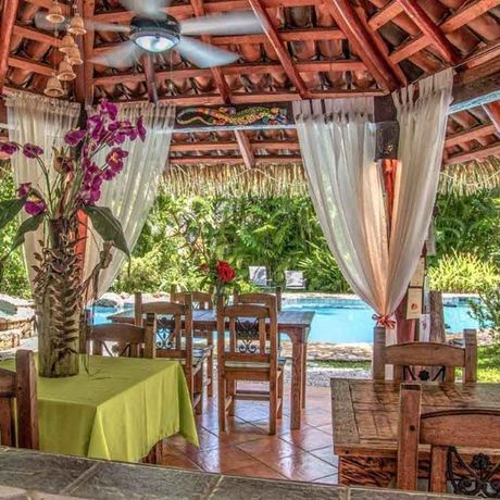 Ferienhaus Villas Kalimba Essbereich 03 Blick auf den Essbereich des Ferienhauses Villas Kalimba