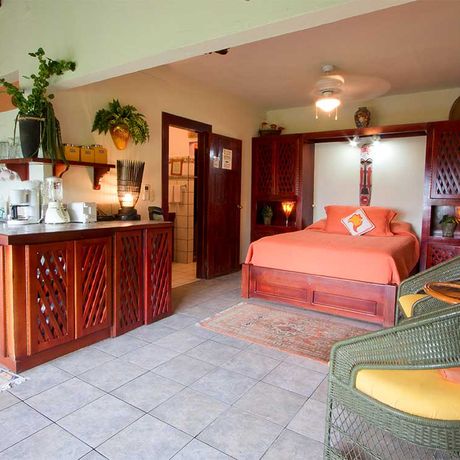 Pension Villas Nicolas Standardzimmer 01 Blick in das Standardzimmer der Pension Villas Nicolas