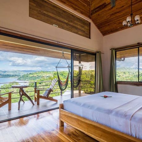 Blick auf ein Zimmer in der Dschungel-Lodge Hotel Drake Bay Getaway