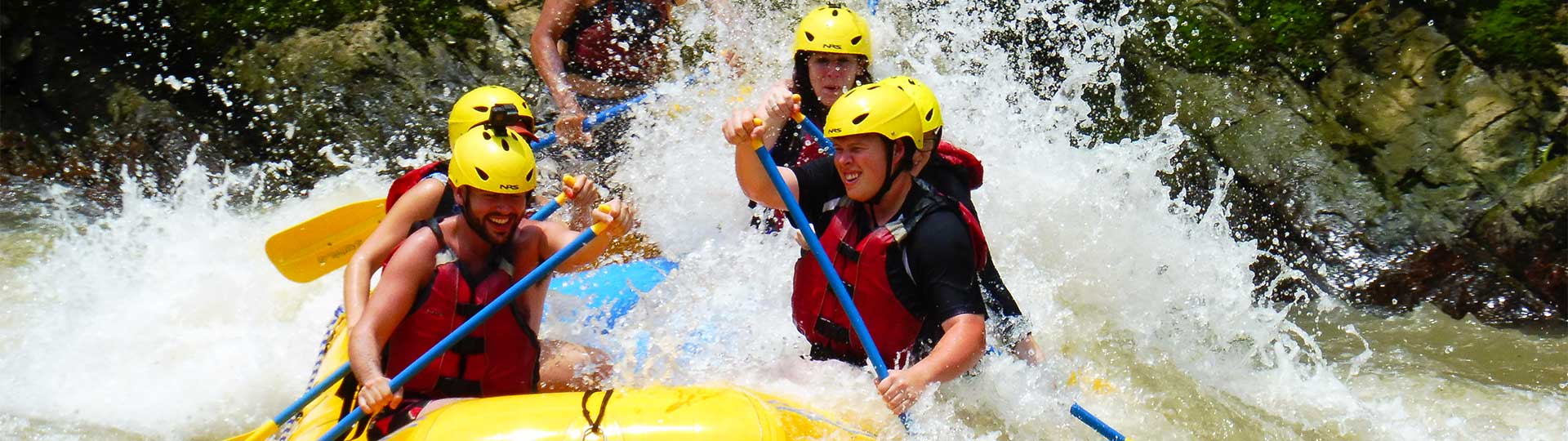 Rafting auf dem Fluss Guabo Klasse II, III+, V Banner