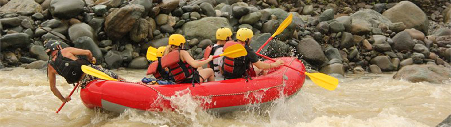 Rafting auf dem Fluss Naranjo Klasse III – IV Banner