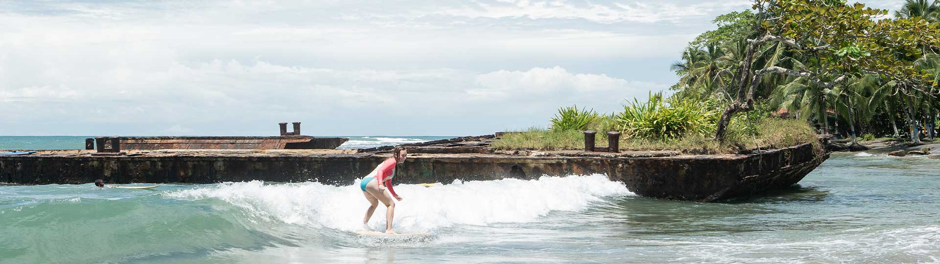 Surfkurs in der Karibik Banner