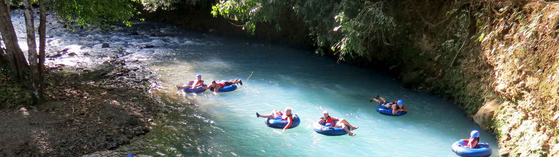 Tubing auf dem Celeste Banner
